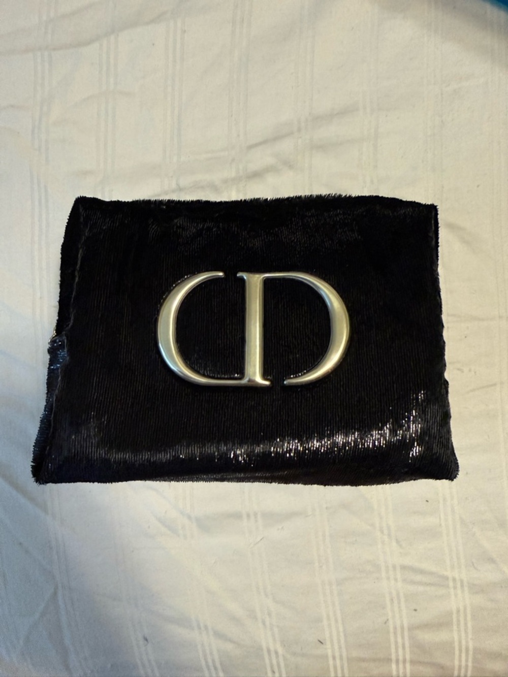 Dior Black Sequin CD Clutch